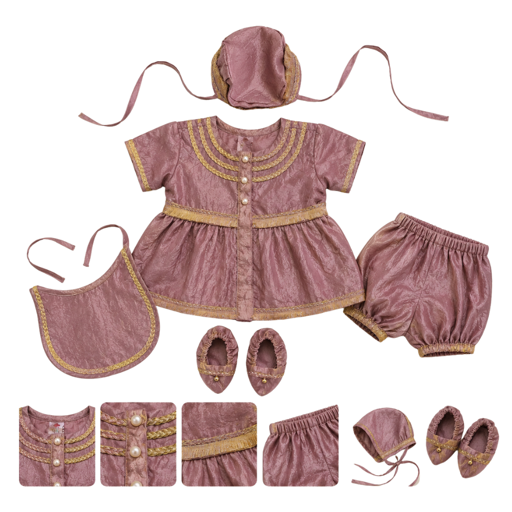 Lavender tabby 6 piece jamna set girl