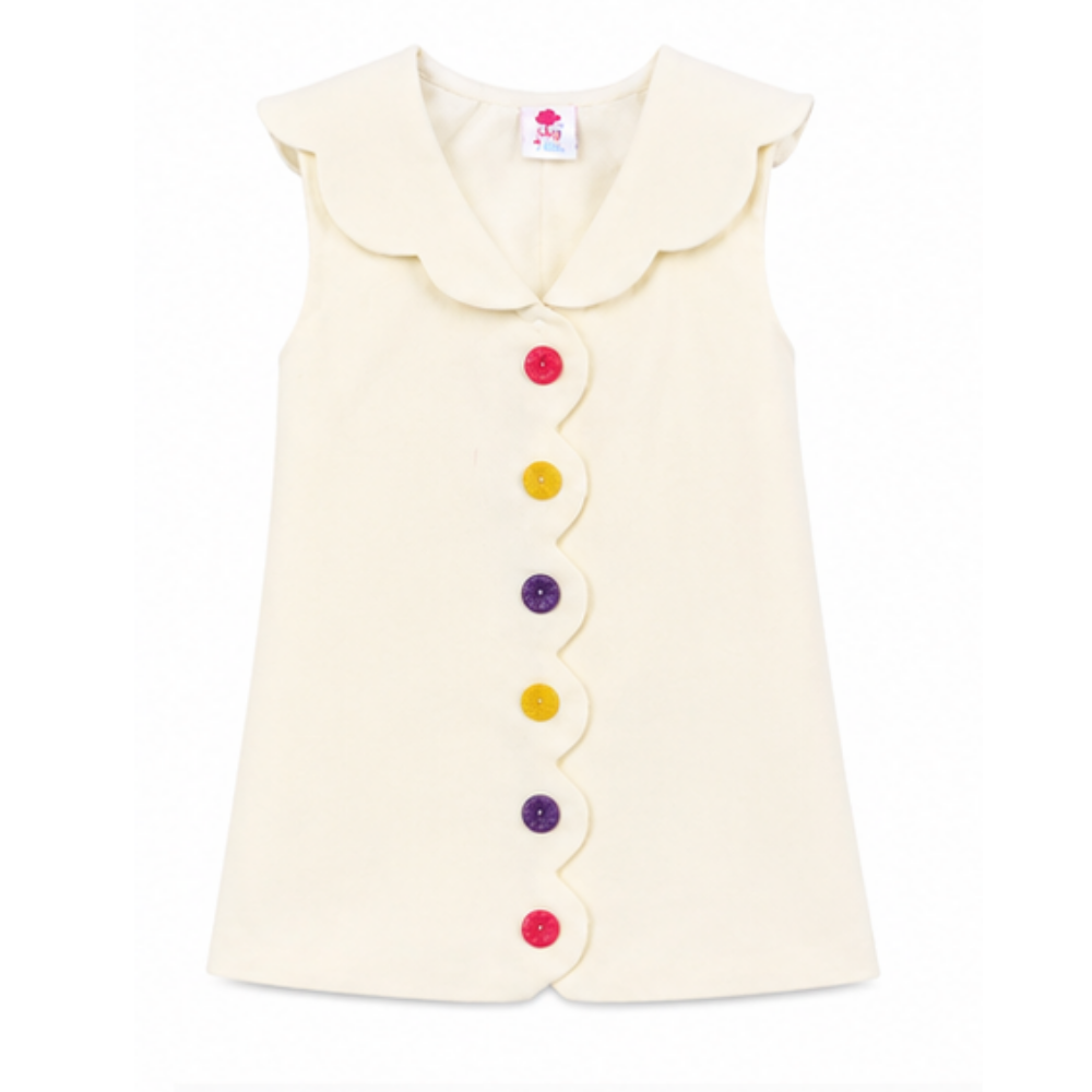 Colour me button frock