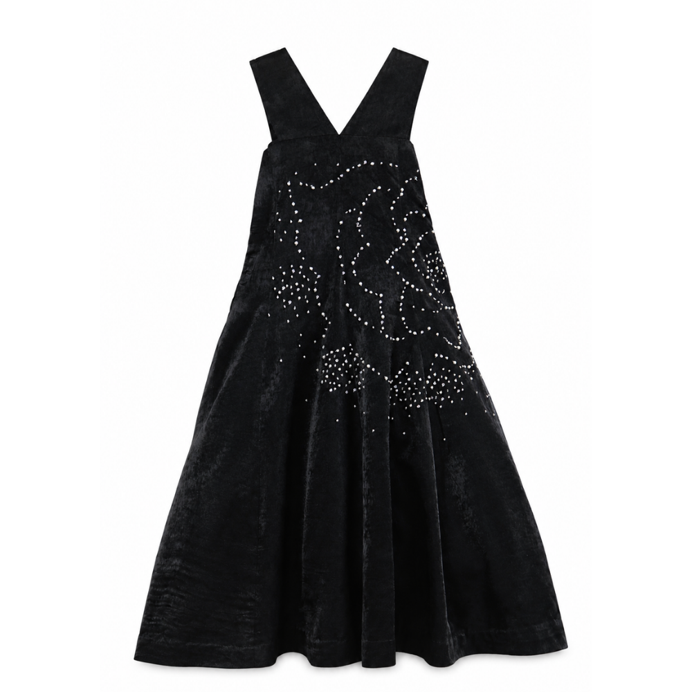 Black in power gown