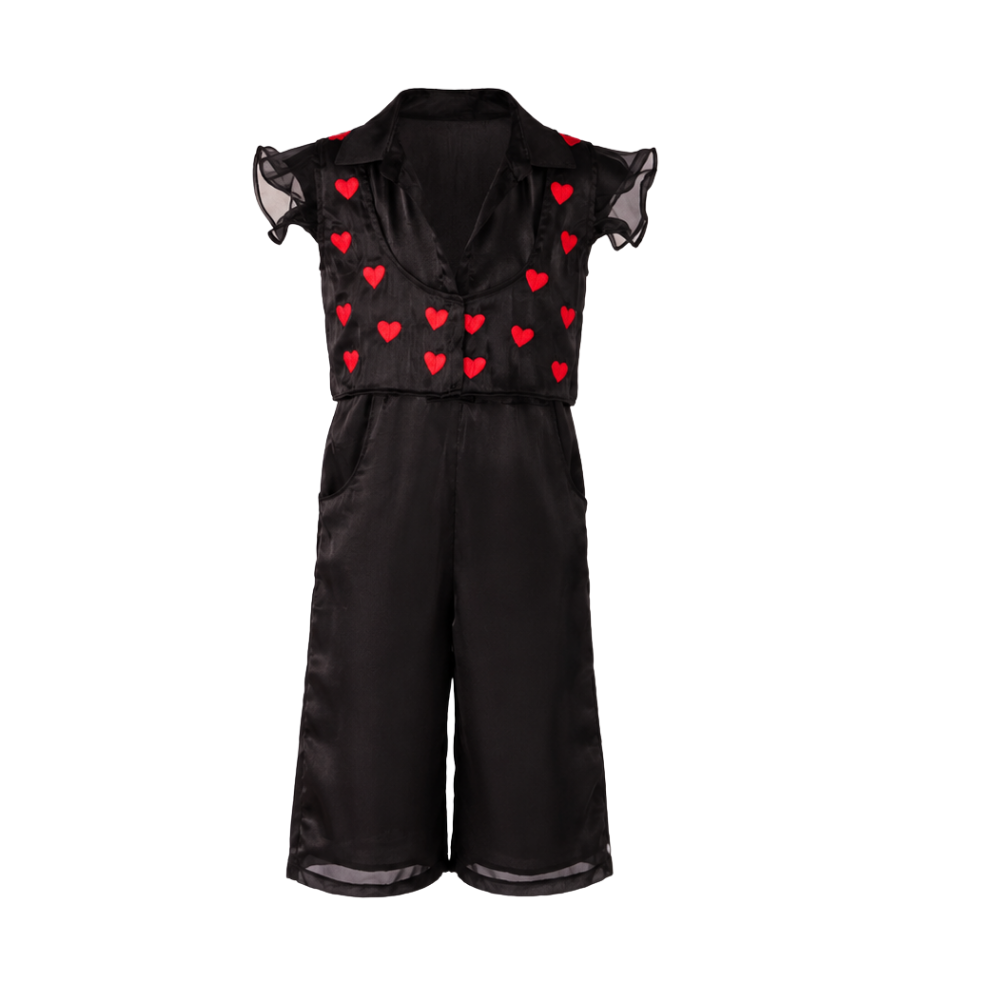 Little red hearts jumpsuit