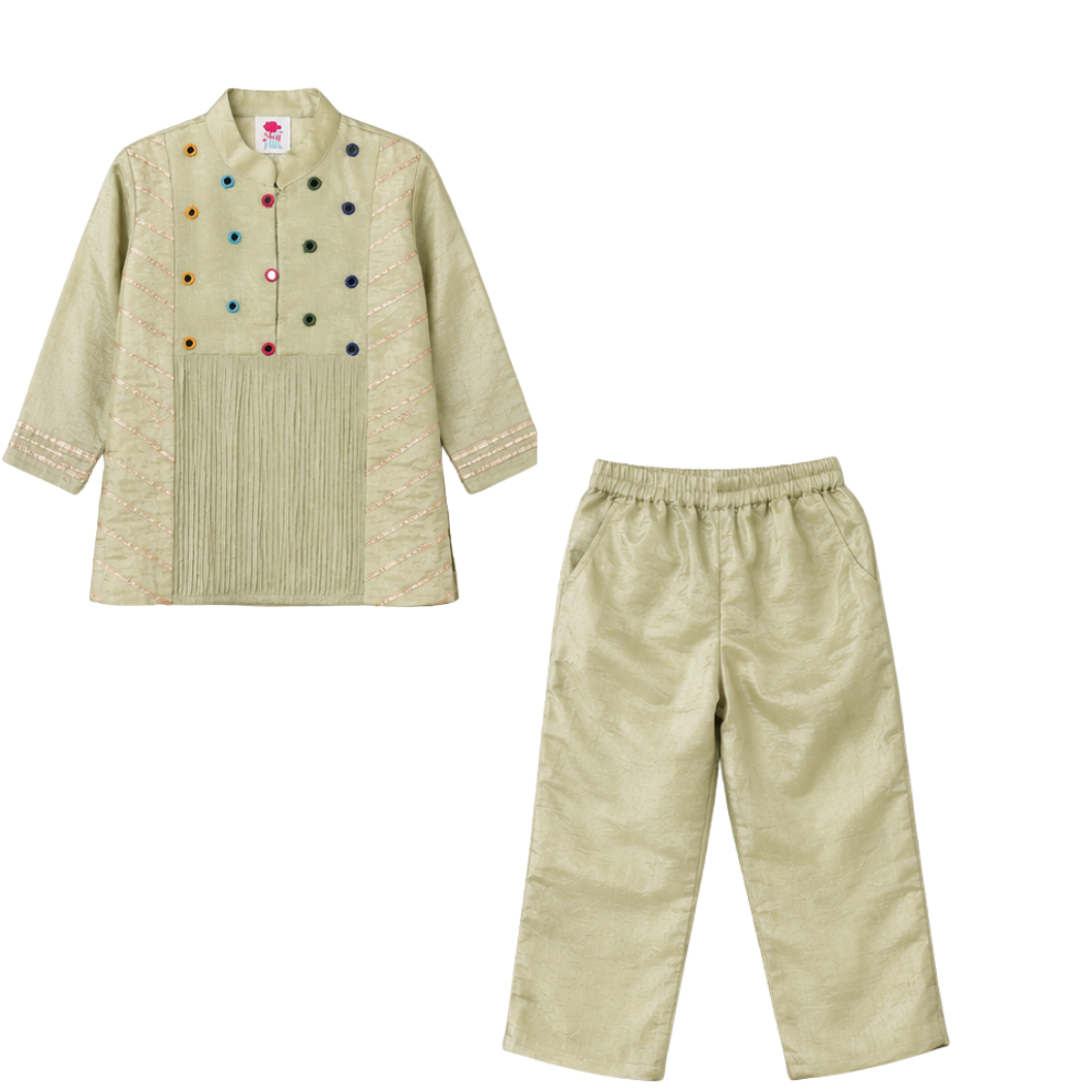 Flowers of Kutch Kurta pajama set