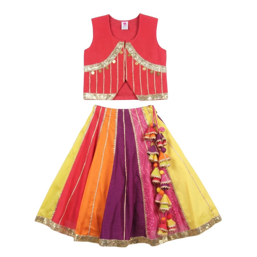 Satrangi Lehenga