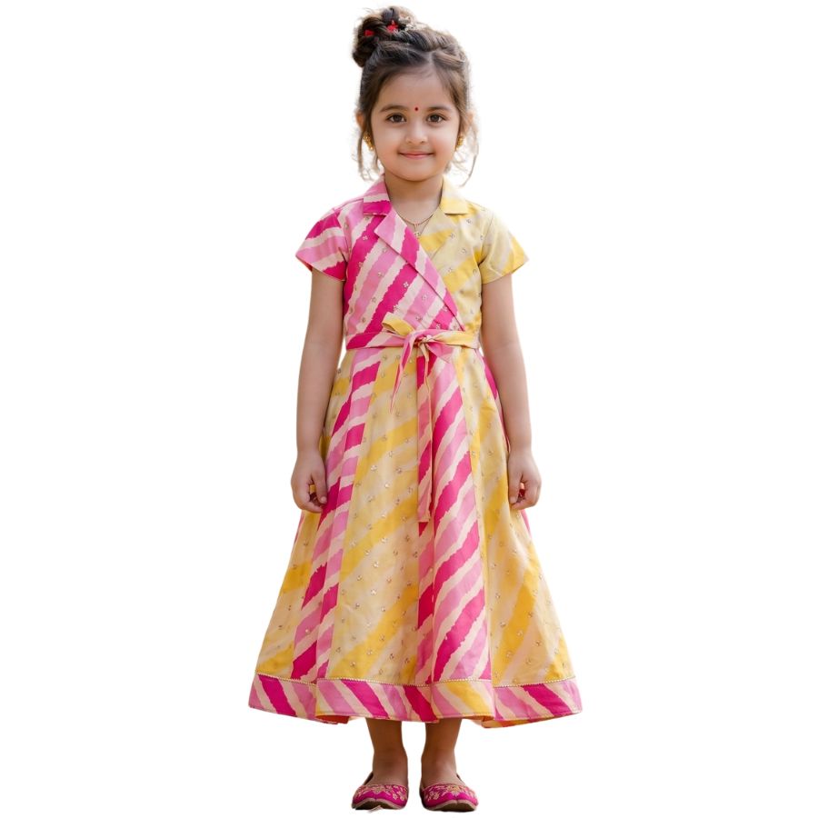 Leheriya Crossing Lehenga
