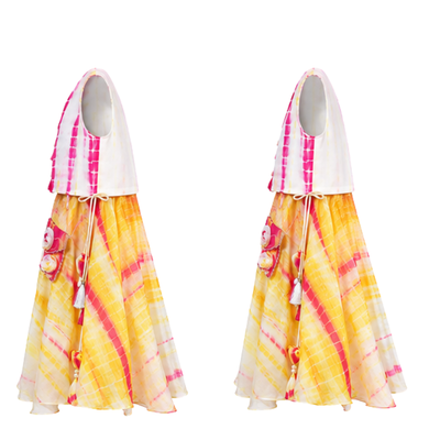 Shibori Tie Dye Lehenga