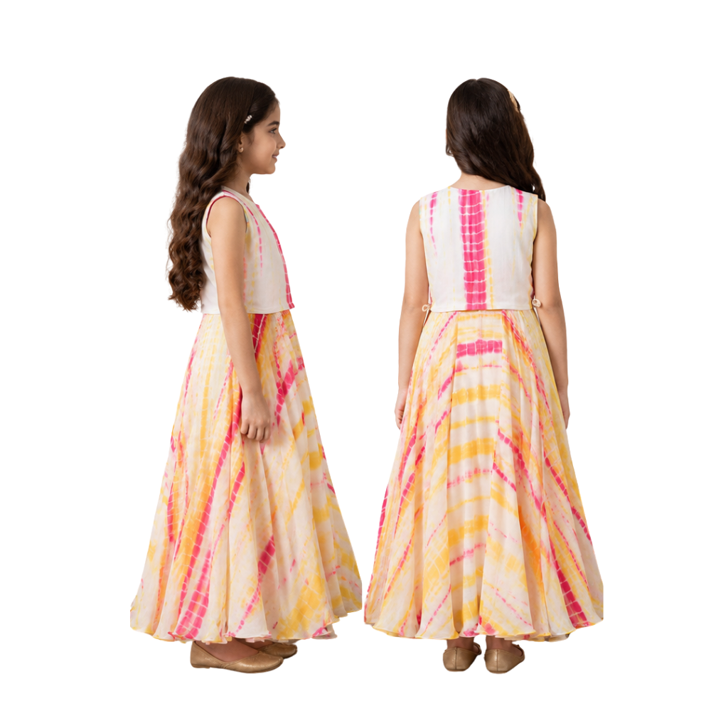 Shibori Tie Dye Lehenga