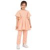 ⁠Tassel flea peplum and pant set