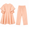 ⁠Tassel flea peplum and pant set