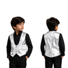 ⁠Shimmer in silver waistcoat