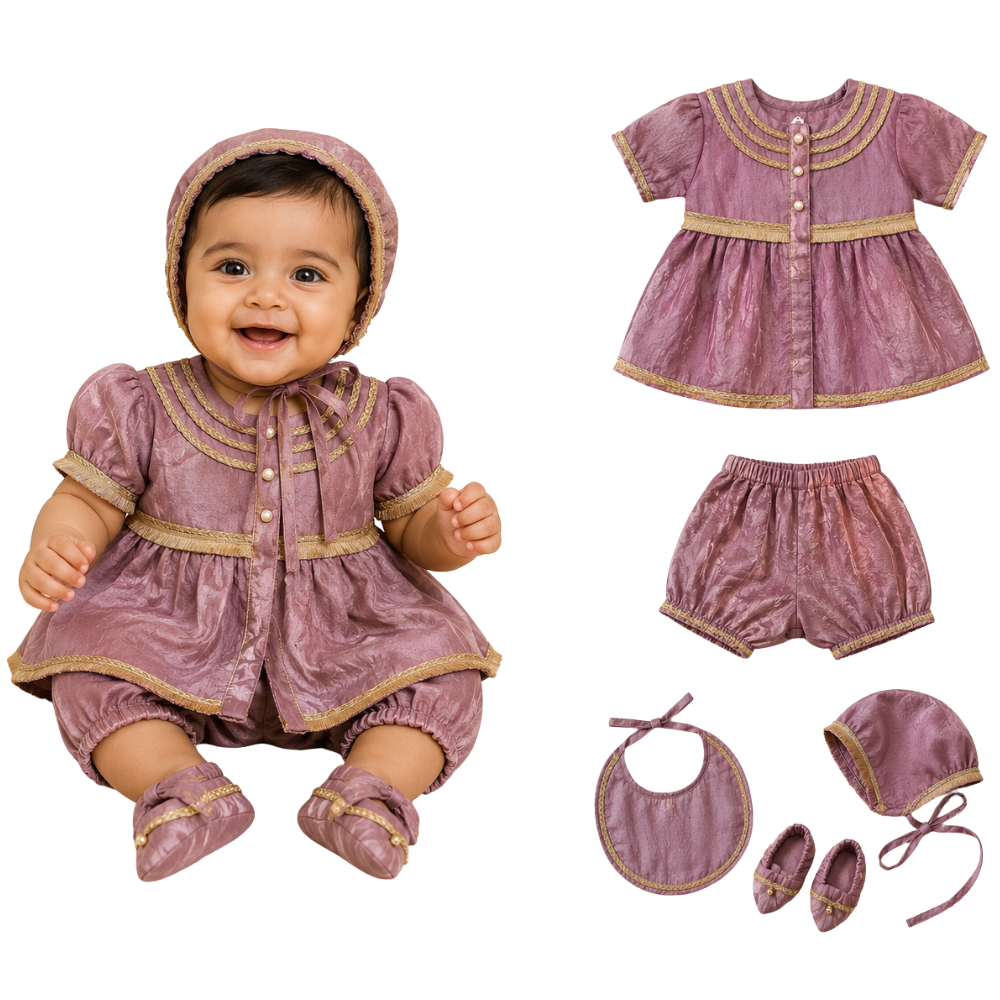 Lavender tabby 6 piece jamna set girl