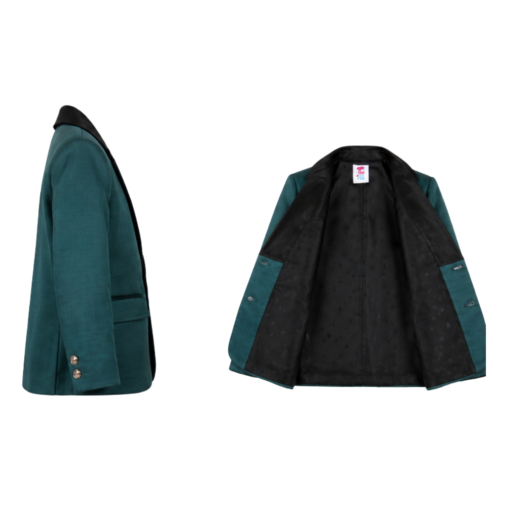 Greetings In Green Blazer