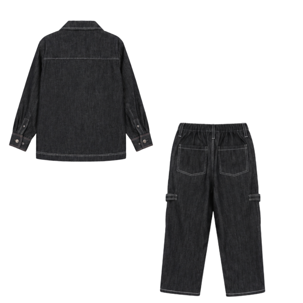 Citrus Crochet Denim Set
