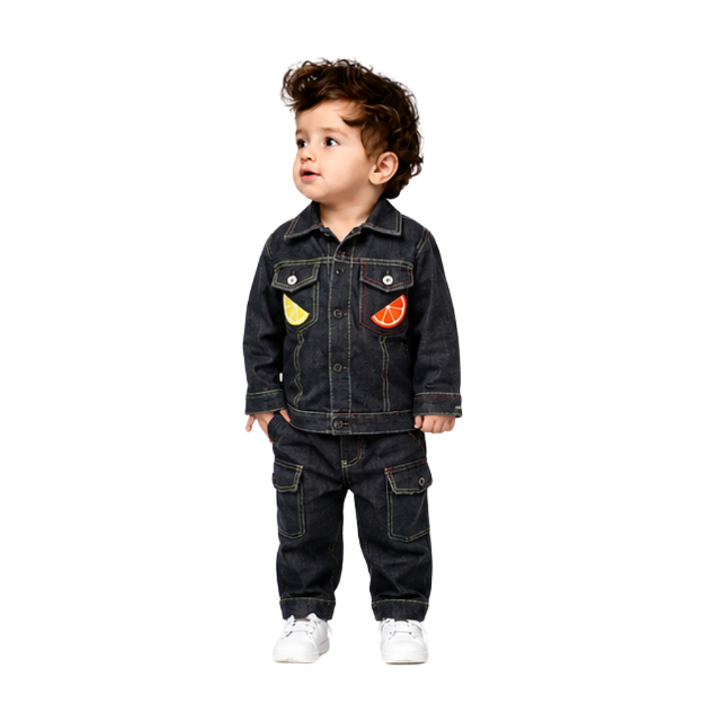 Citrus Crochet Denim Set