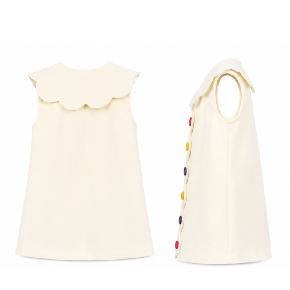 Colour me button frock