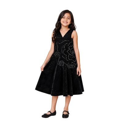 ⁠Black in power gown