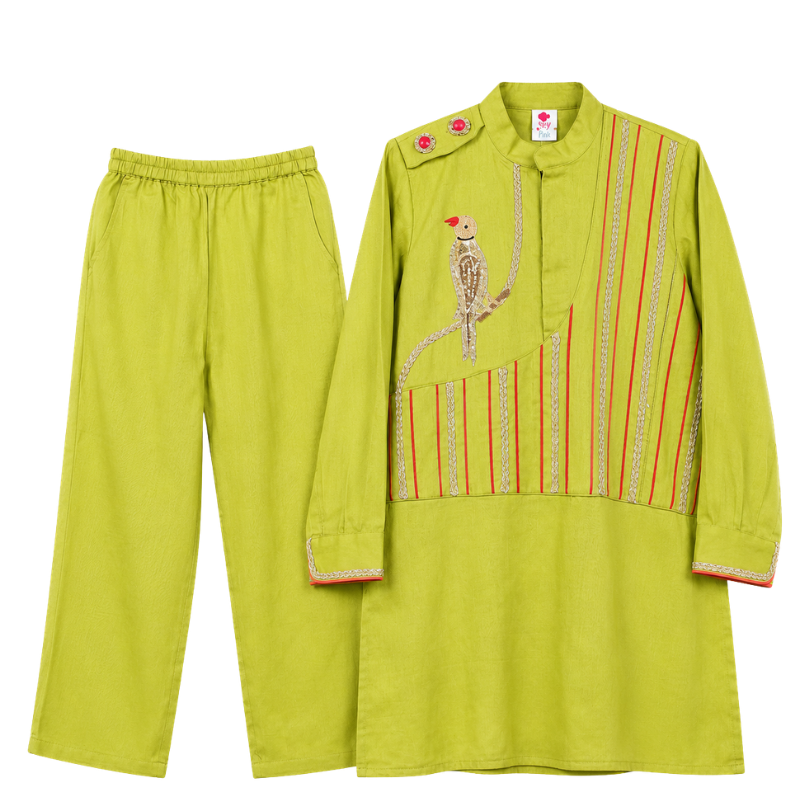 Perky Penguin Kurta Pajama Set