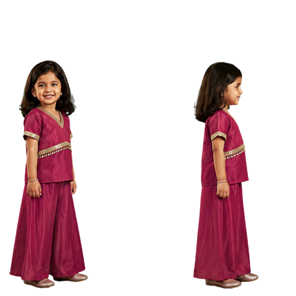 ⁠Ghungroo jumping gota jumpsuit