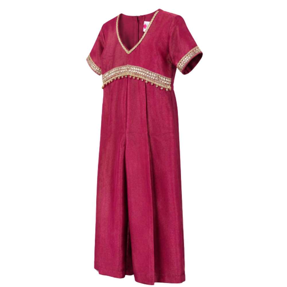 ⁠Ghungroo jumping gota jumpsuit