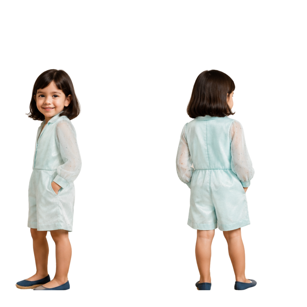 ⁠Bluey Bowey short jumpsuit
