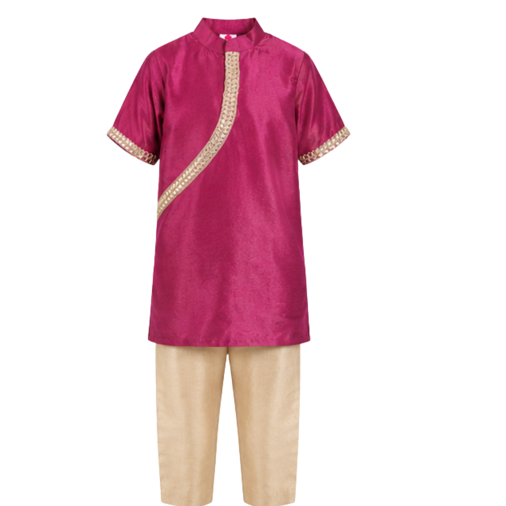 Magenta gota kurta set