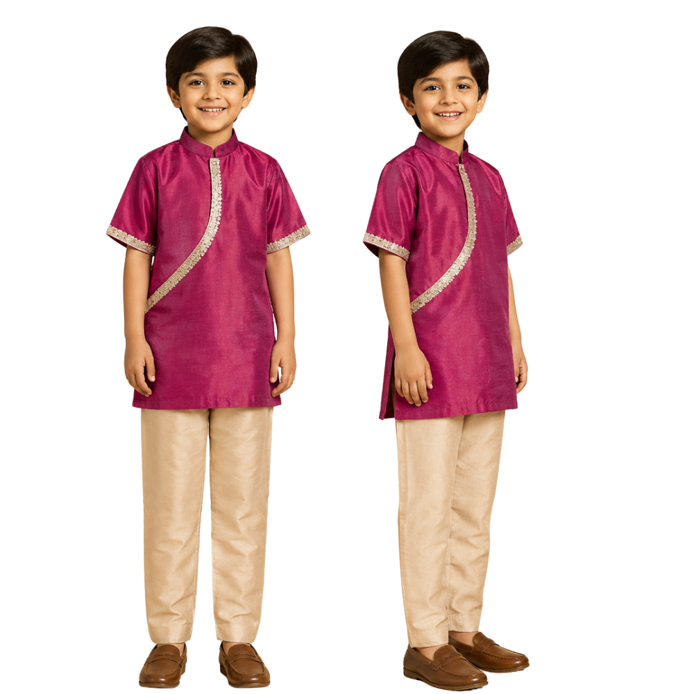 Magenta gota kurta set
