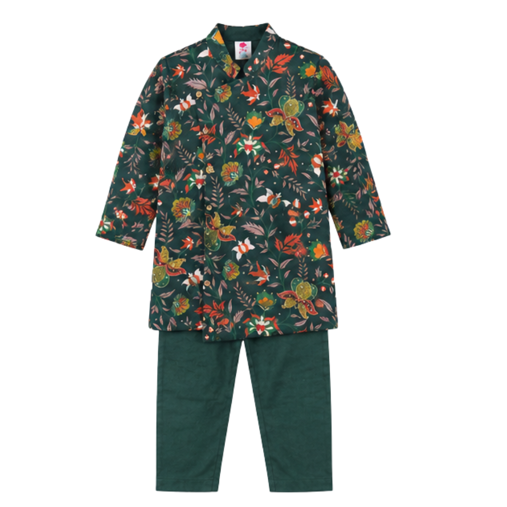 ⁠Forest kurta set