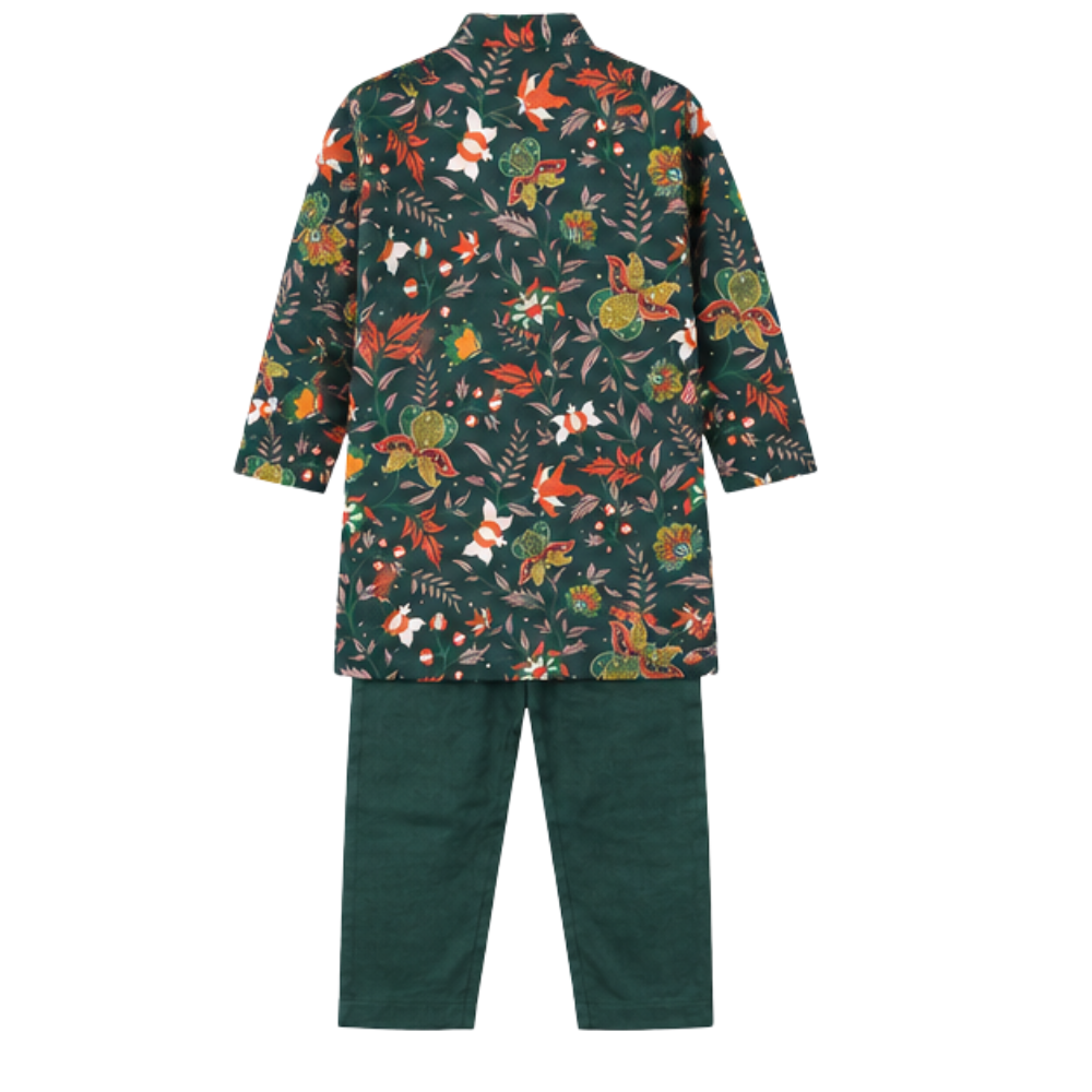⁠Forest kurta set