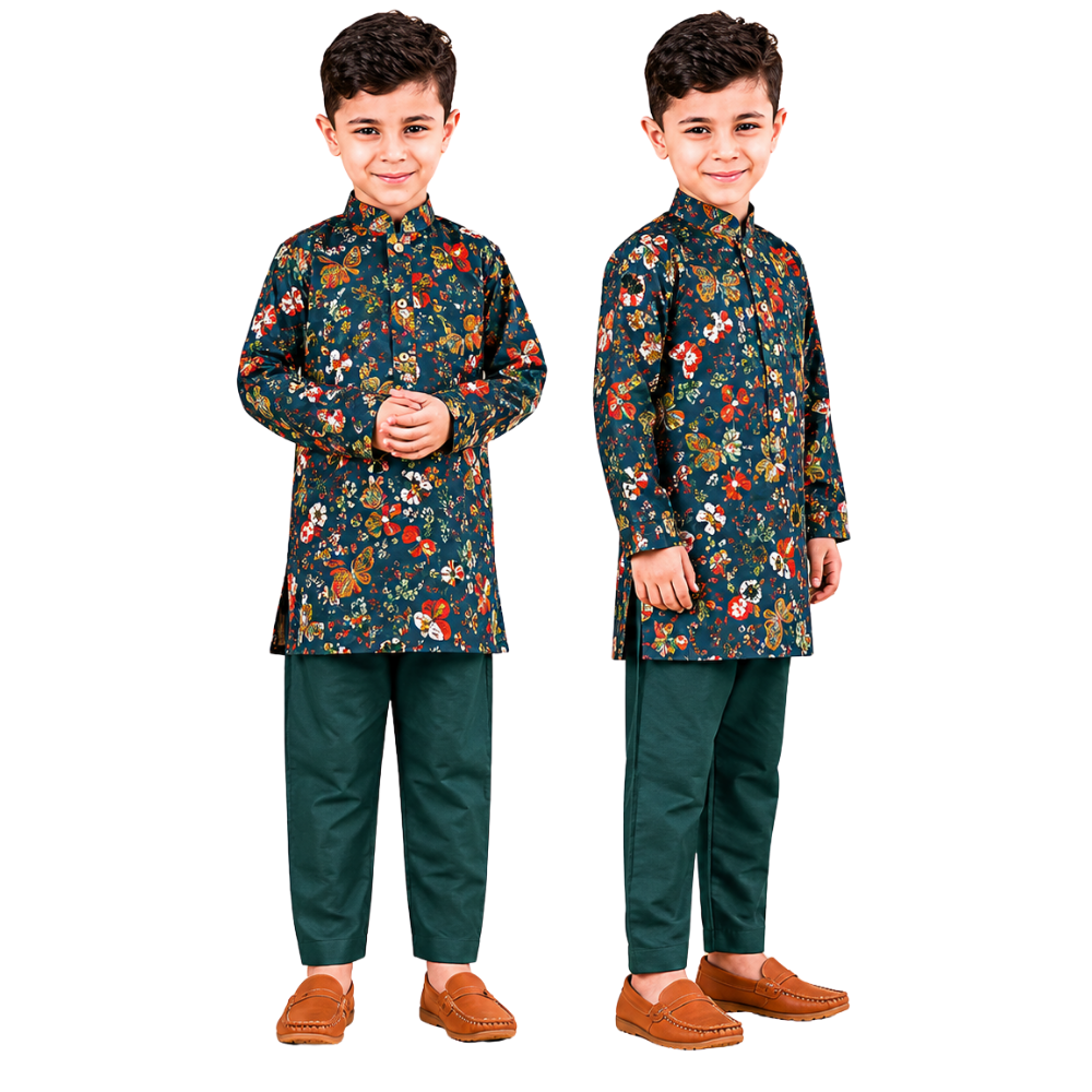 ⁠Forest kurta set