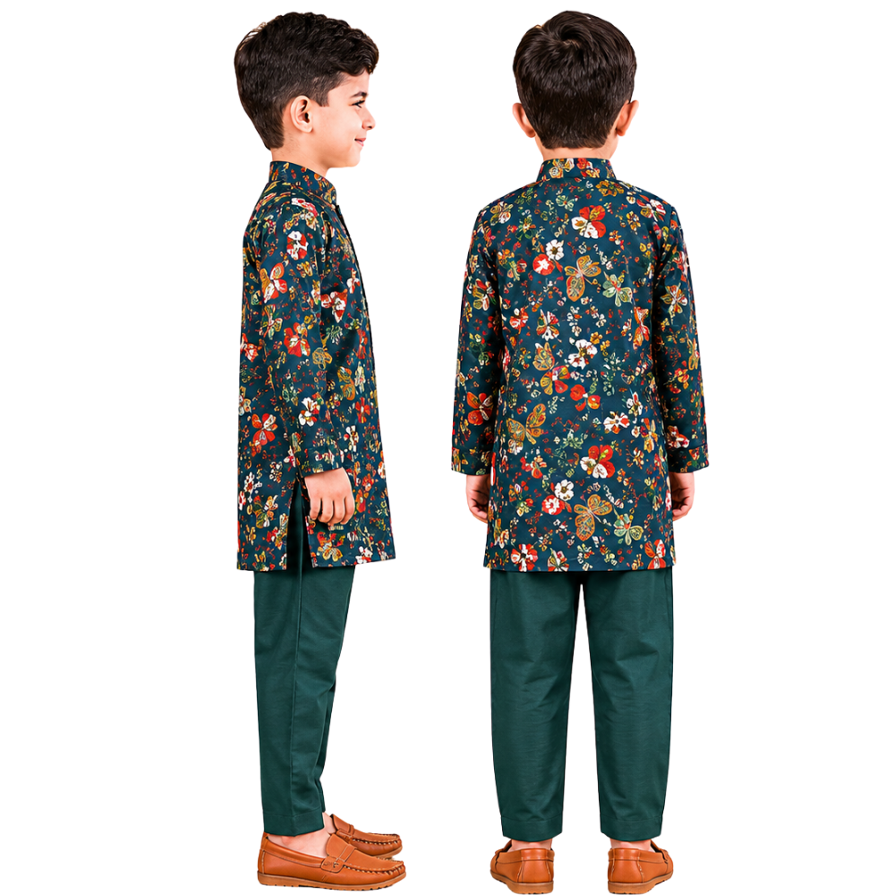 ⁠Forest kurta set