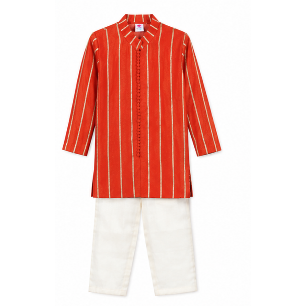 ⁠Marry me orange kurta set
