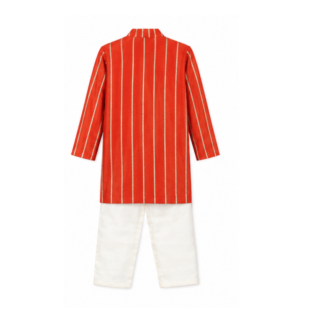 ⁠Marry me orange kurta set