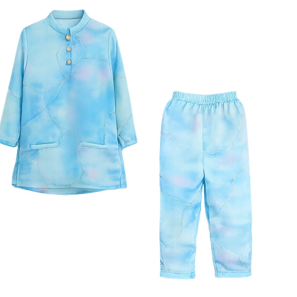 ⁠Aqua kurta set