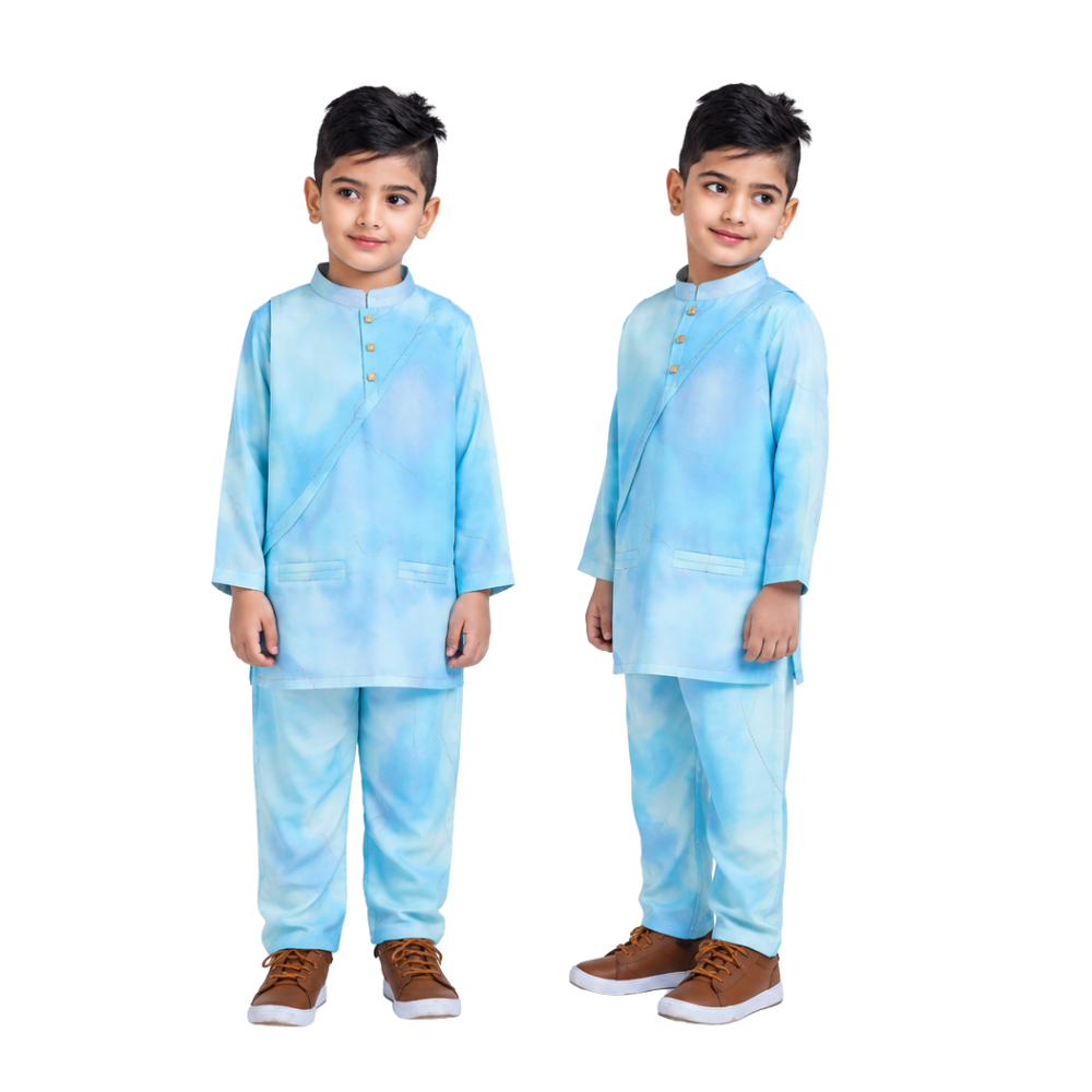 ⁠Aqua kurta set