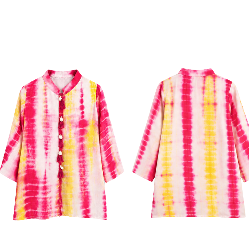 ⁠Shibori tie dye kurta set