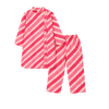 ⁠Pink Leheriya kurta set