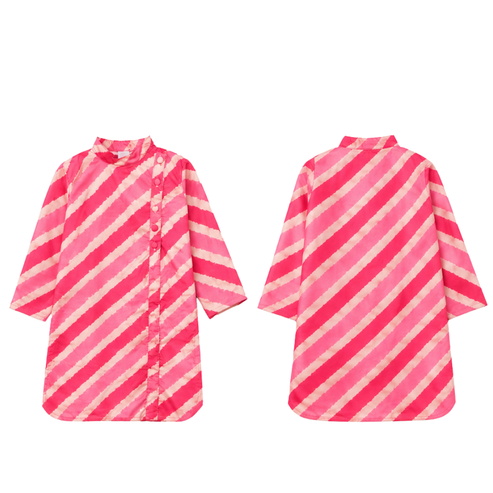 ⁠Pink Leheriya kurta set