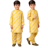 Yellow Leheriya kurta set