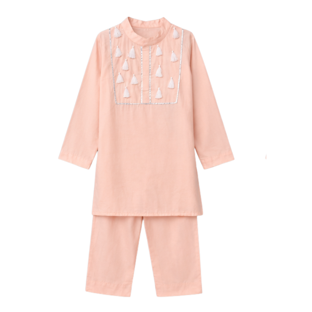 ⁠Tassel Flea Kurta Set