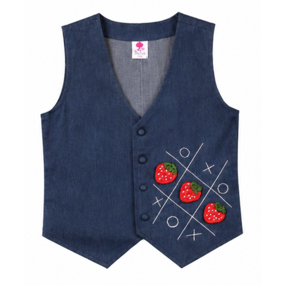 ⁠Berry criss cross waistcoat
