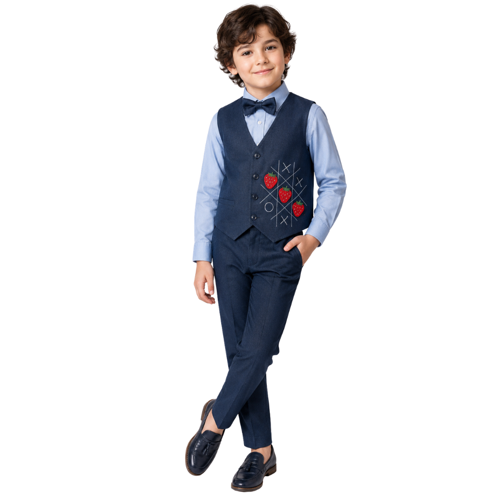 ⁠Berry criss cross waistcoat
