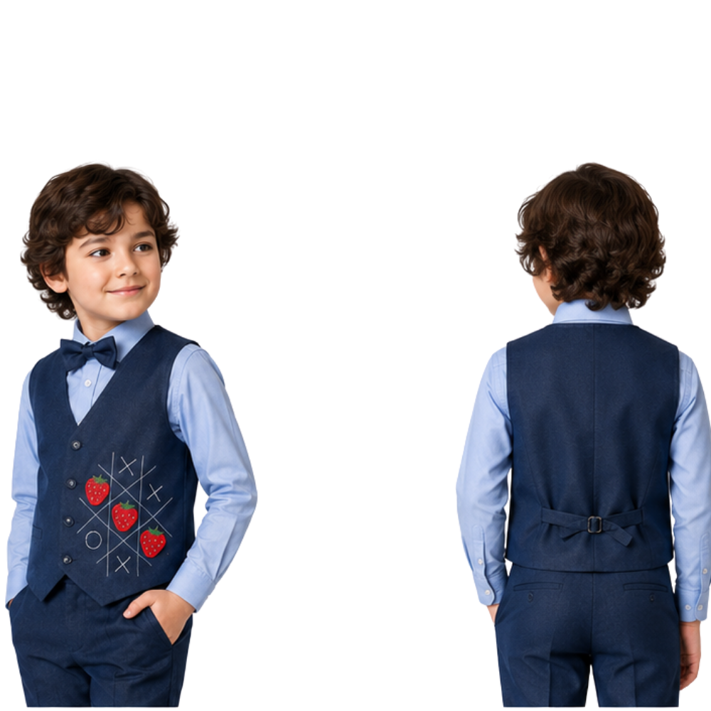 ⁠Berry criss cross waistcoat
